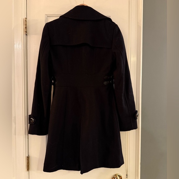 Kenneth Cole New York Black Wool Trench Coat - Picture 5 of 10